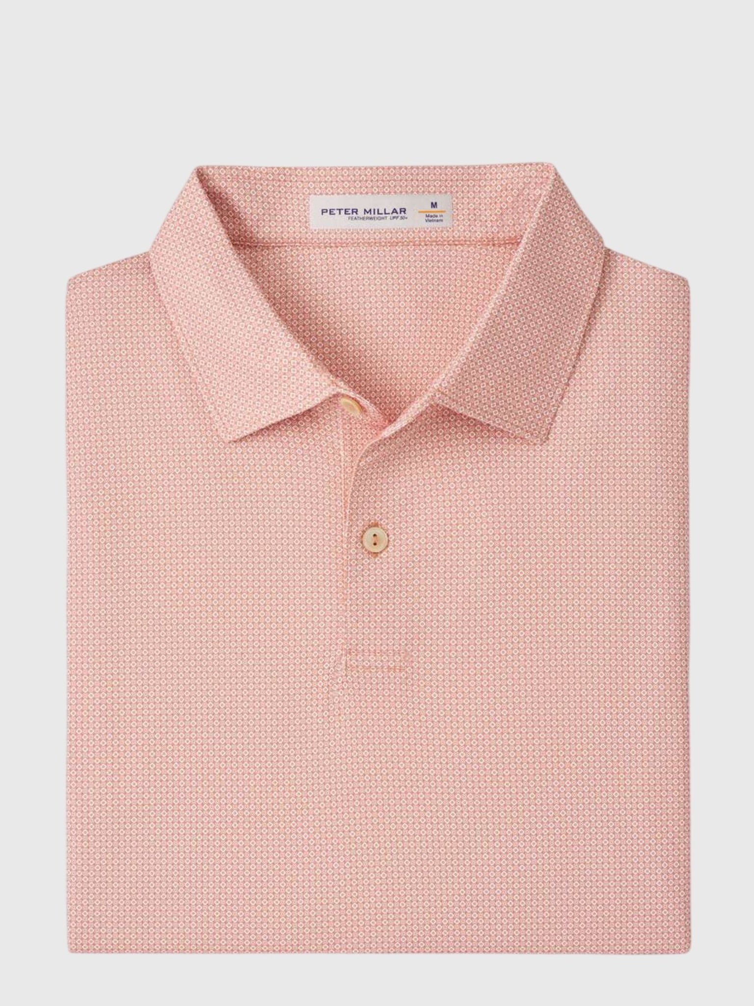 Peter Millar Crown Sport Men's Featherweight Parke Performance Polo - Saint Bernard