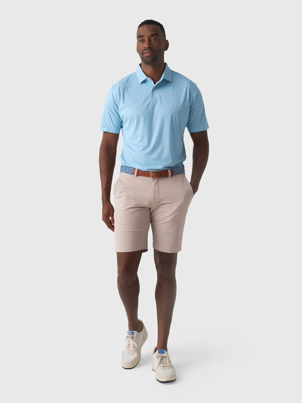 Peter Millar Crown Sport Featherweight Martinis Performance Polo - Saint Bernard