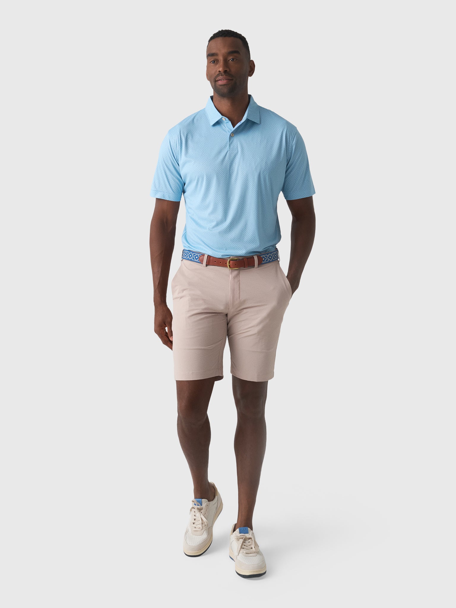 Peter Millar Crown Sport Featherweight Martinis Performance Polo - Saint Bernard