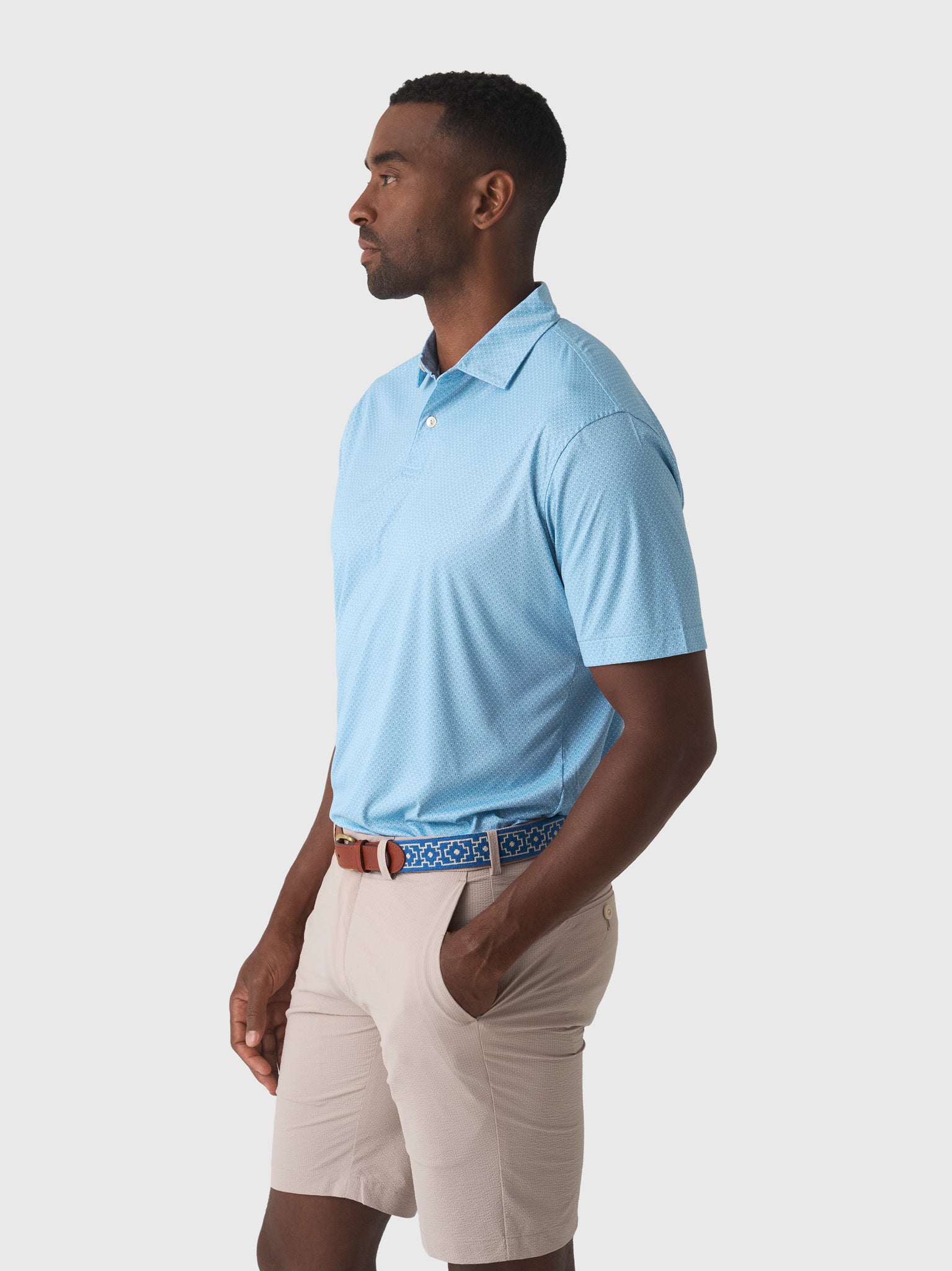 Peter Millar Crown Sport Featherweight Martinis Performance Polo - Saint Bernard
