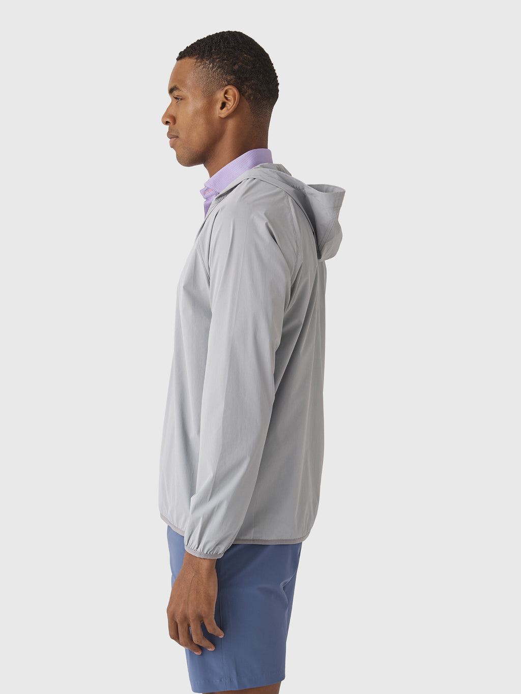 Peter Millar Crown Sport Men's Featherweight Sun Hoodie - Saint Bernard