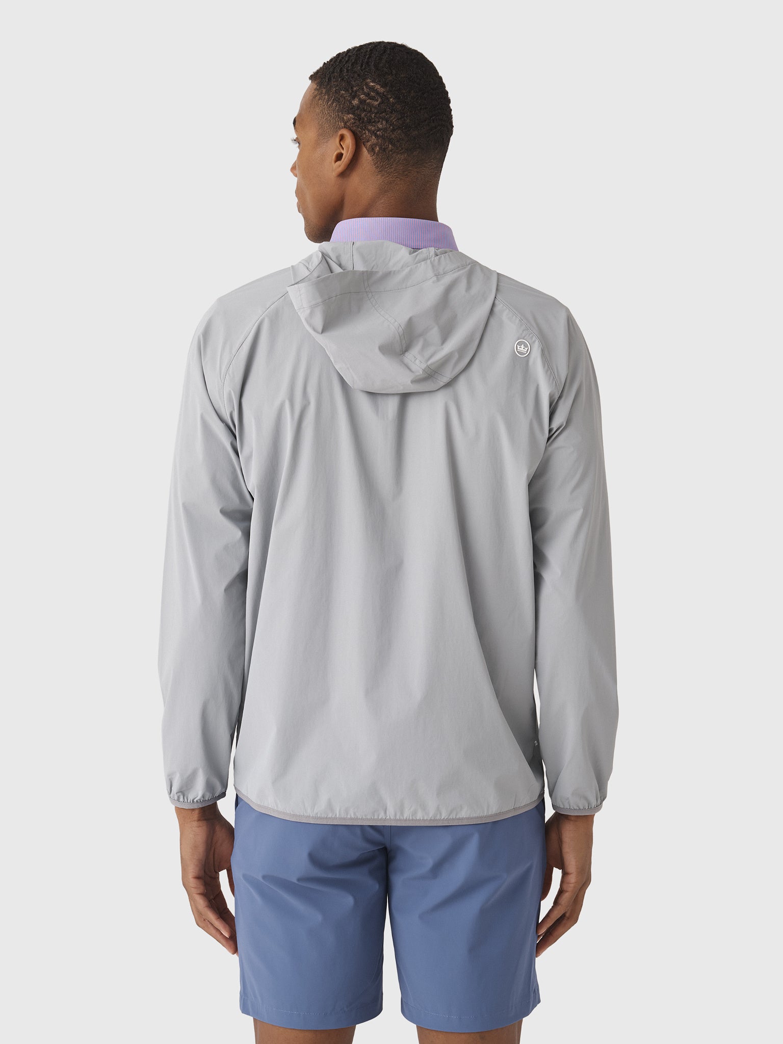 Peter Millar Crown Sport Men's Featherweight Sun Hoodie - Saint Bernard