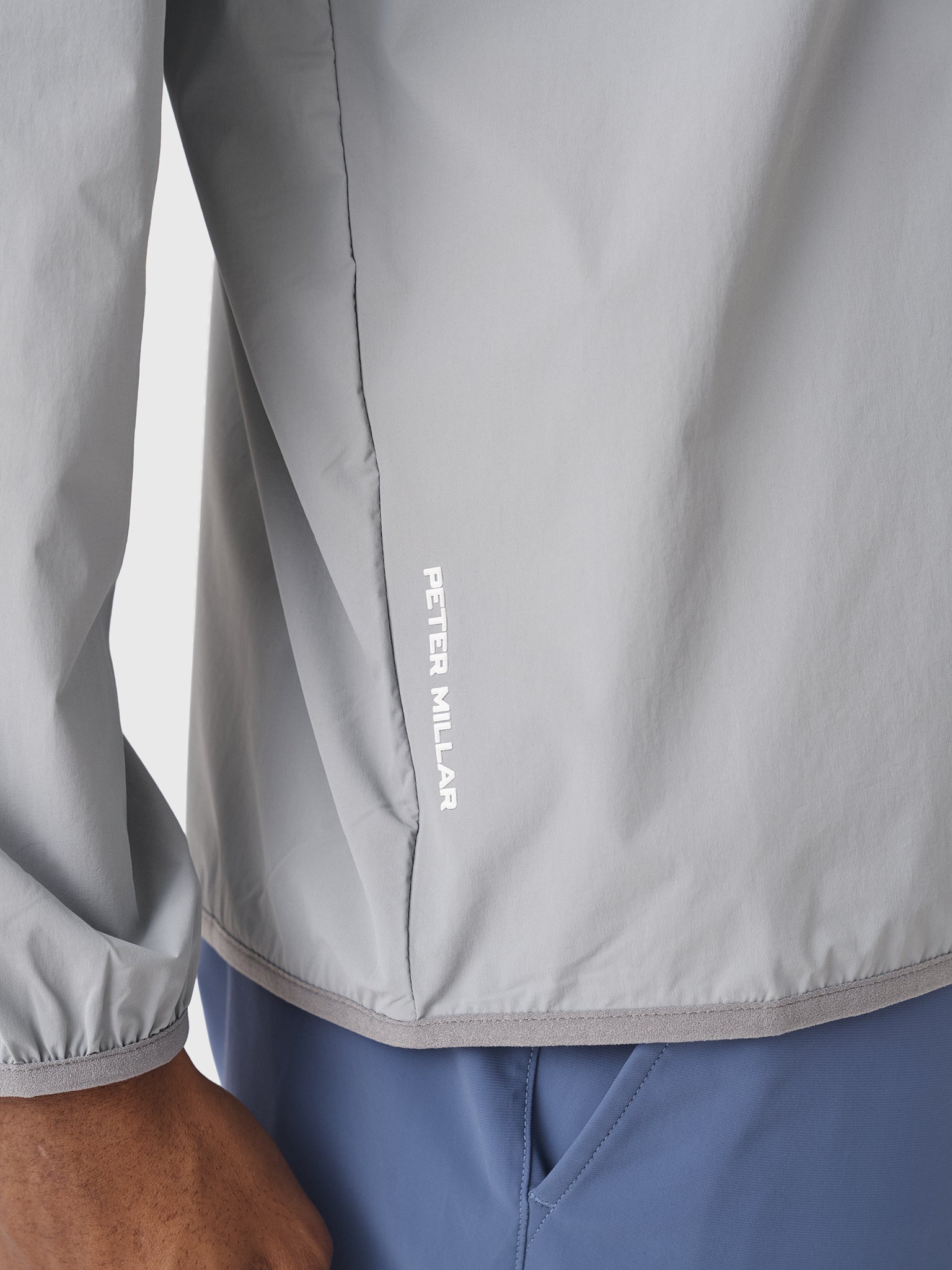 Peter Millar Crown Sport Men's Featherweight Sun Hoodie - Saint Bernard