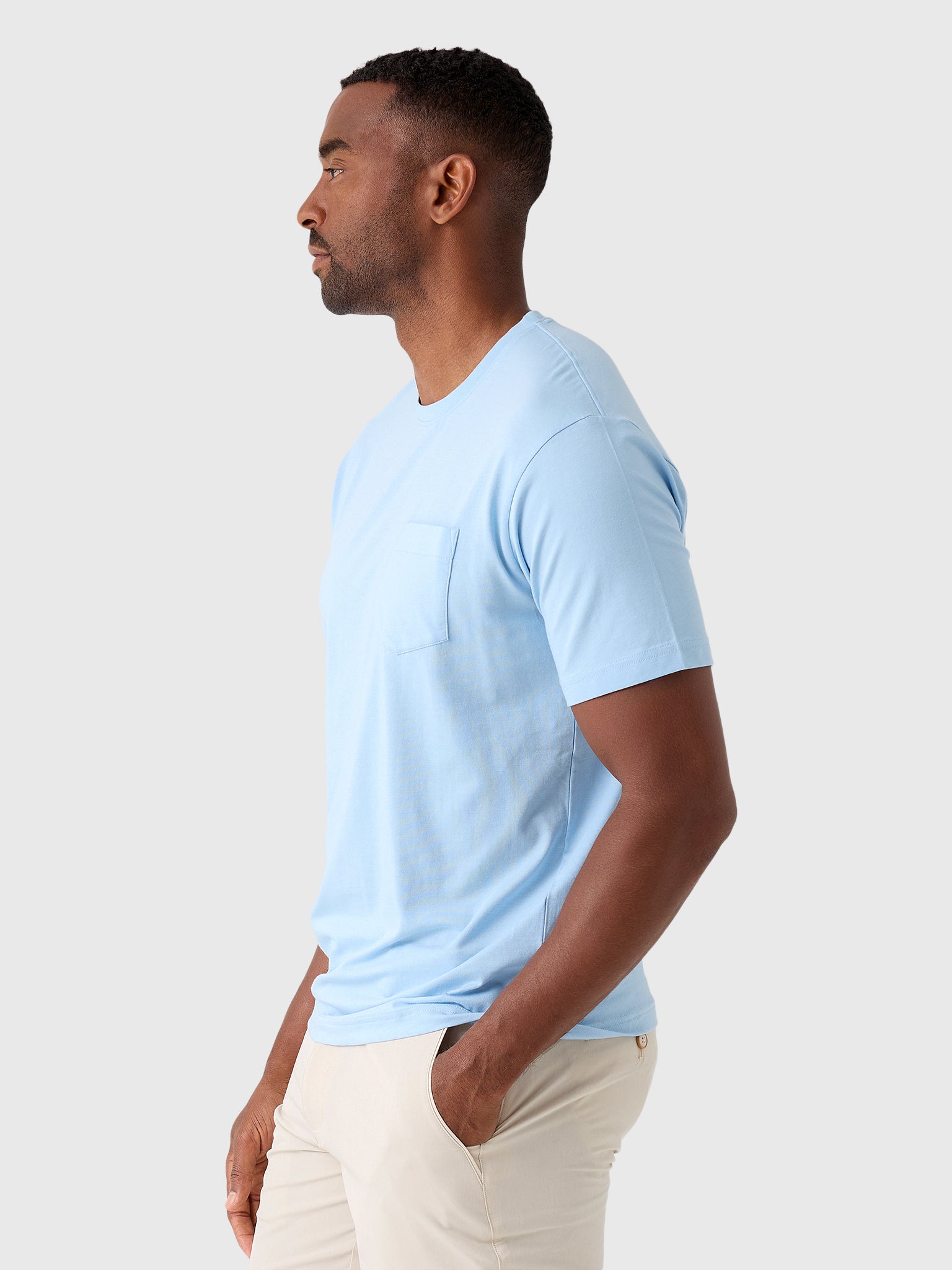 Peter Millar Crown Comfort Men's Short-Sleeve Pocket Tee - Saint Bernard