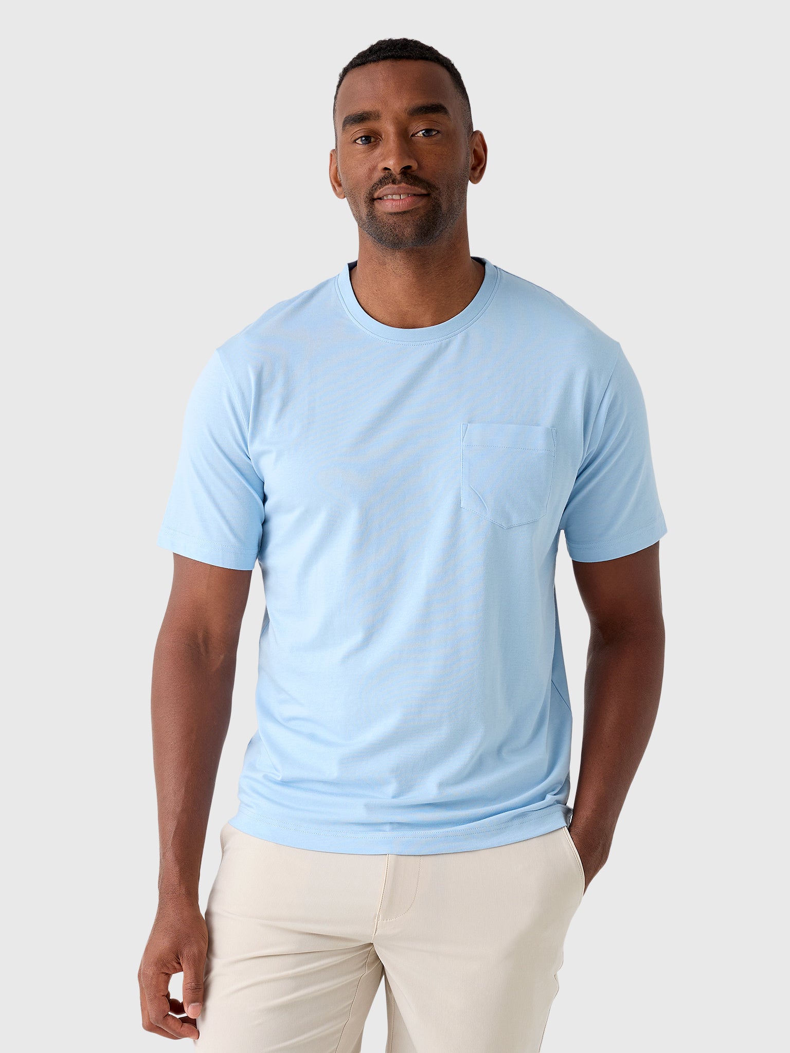Peter Millar Crown Comfort Men's Short-Sleeve Pocket Tee - Saint Bernard