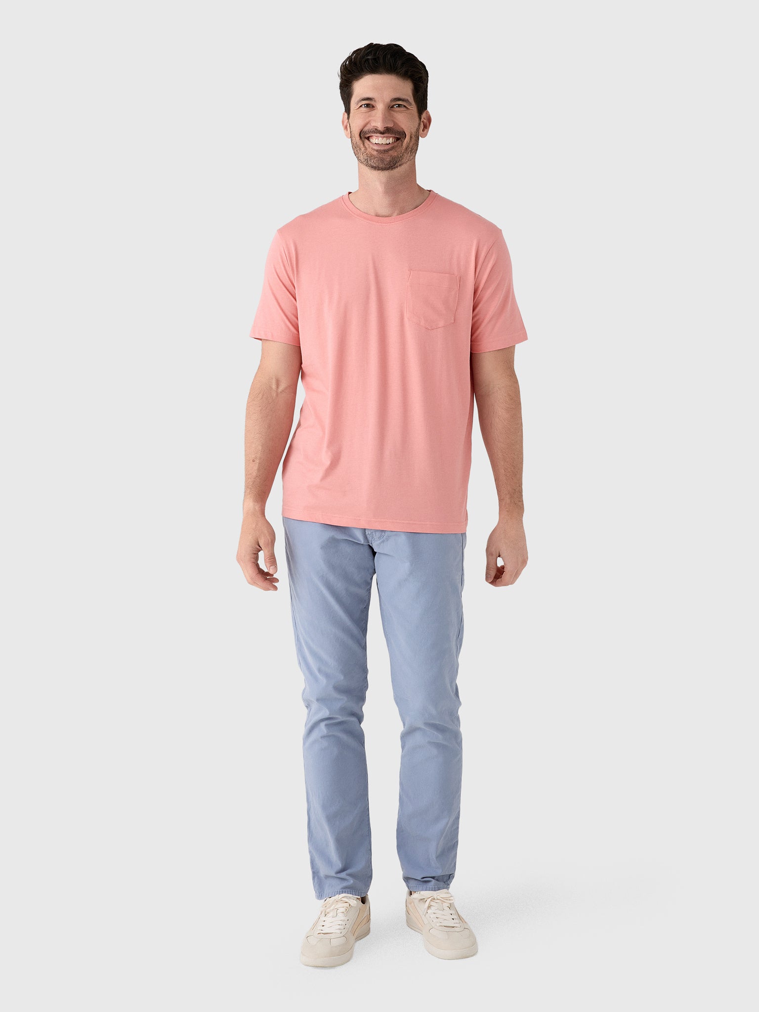 Peter Millar Crown Comfort Men's Short-Sleeve Pocket Tee - Saint Bernard