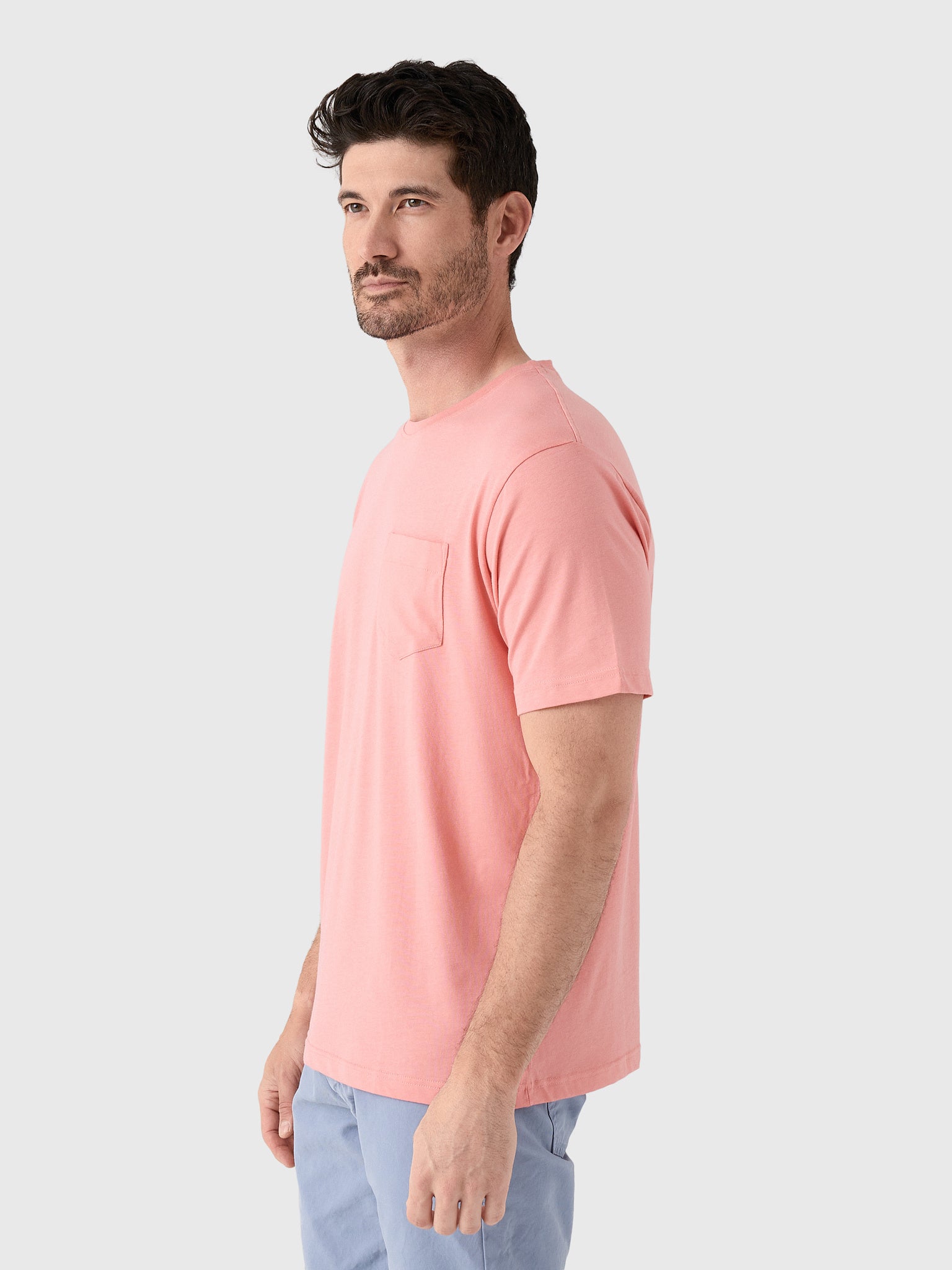 Peter Millar Crown Comfort Men's Short-Sleeve Pocket Tee - Saint Bernard