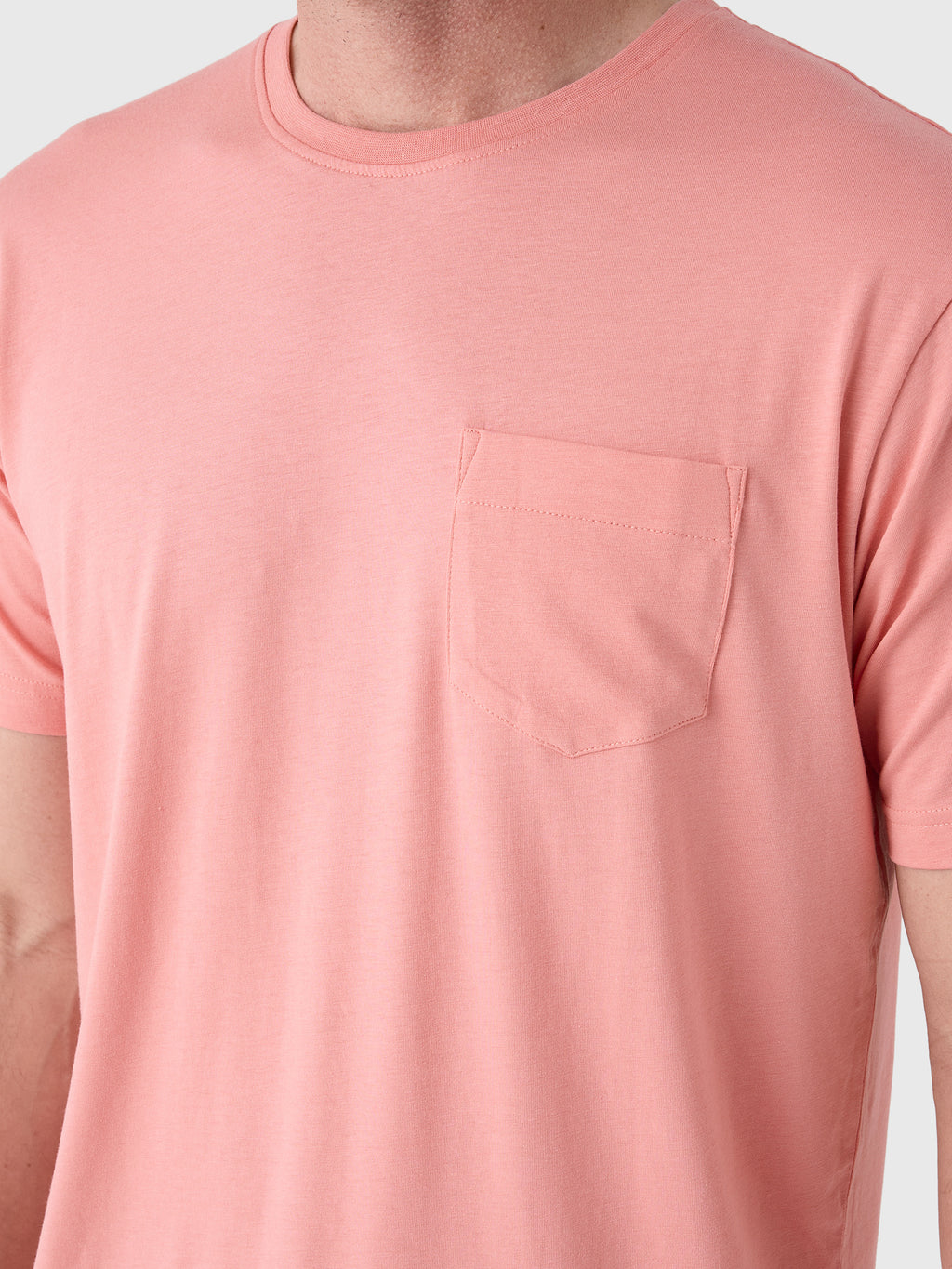 Peter Millar Crown Comfort Men's Short-Sleeve Pocket Tee - Saint Bernard