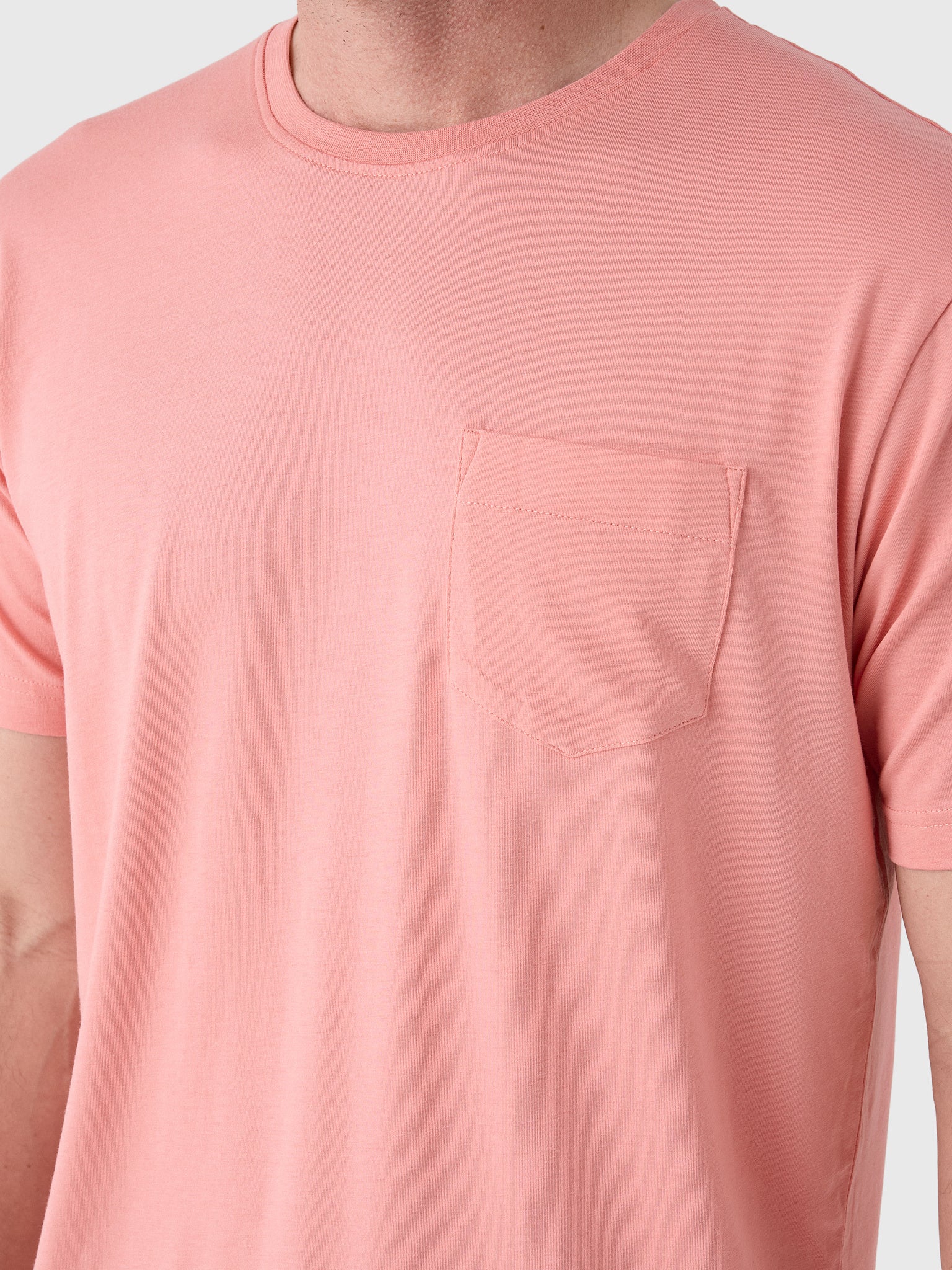Peter Millar Crown Comfort Men's Short-Sleeve Pocket Tee - Saint Bernard