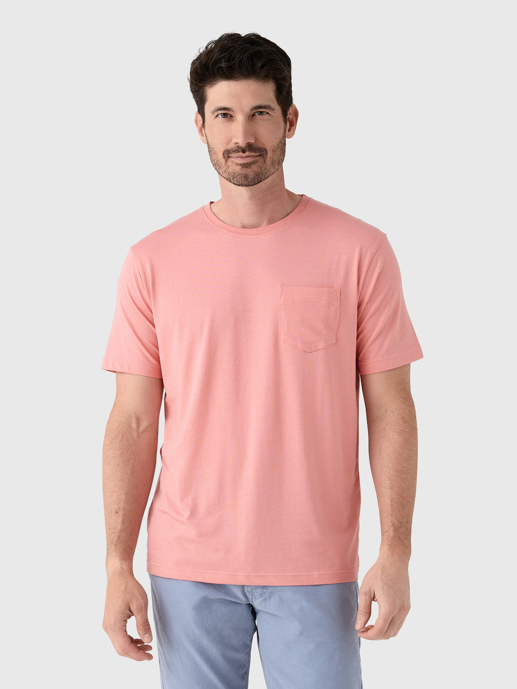 Peter Millar Crown Comfort Men's Short-Sleeve Pocket Tee - Saint Bernard