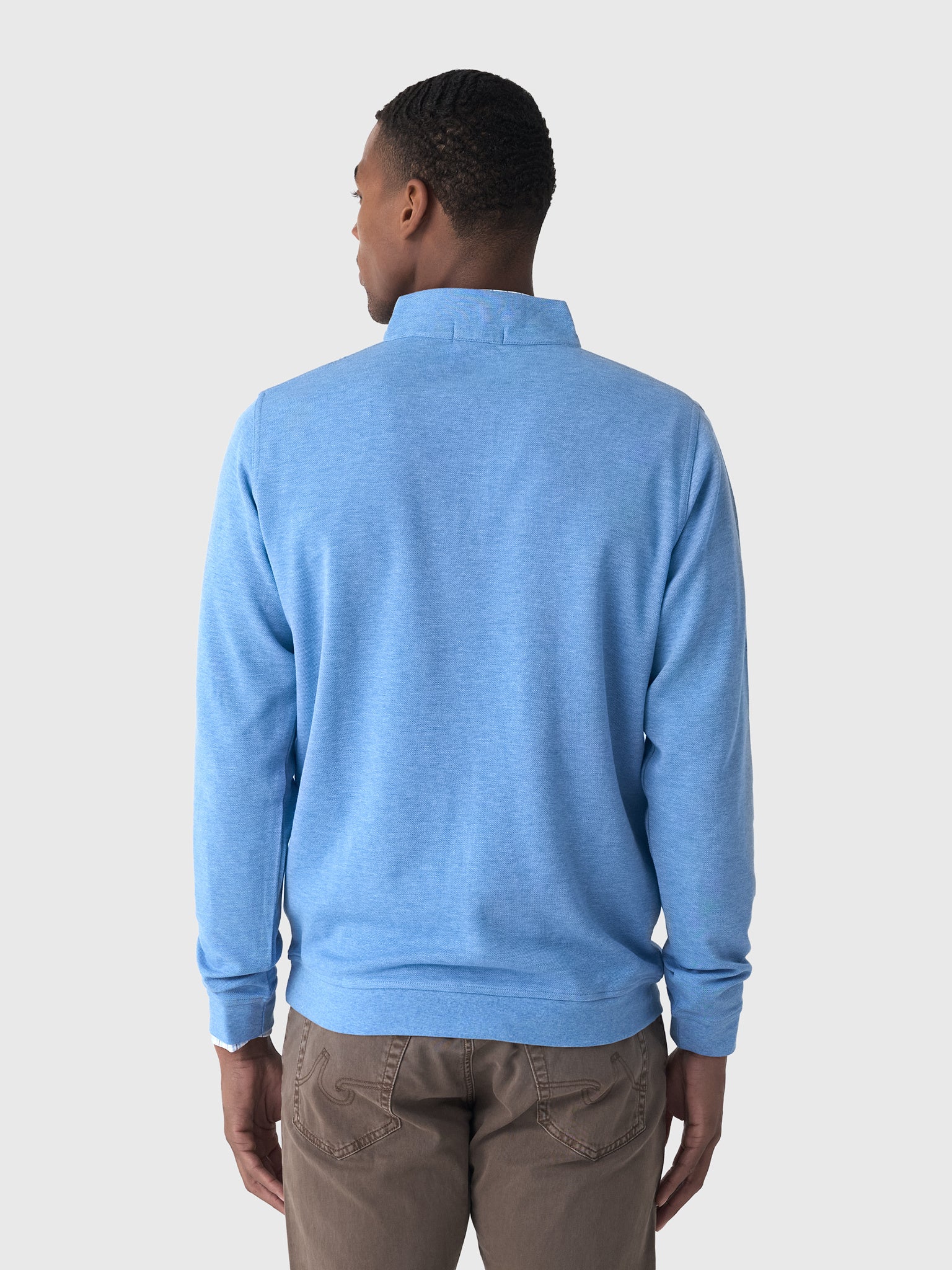 Peter Millar Crown Men's Comfort Quarter-Zip - Saint Bernard