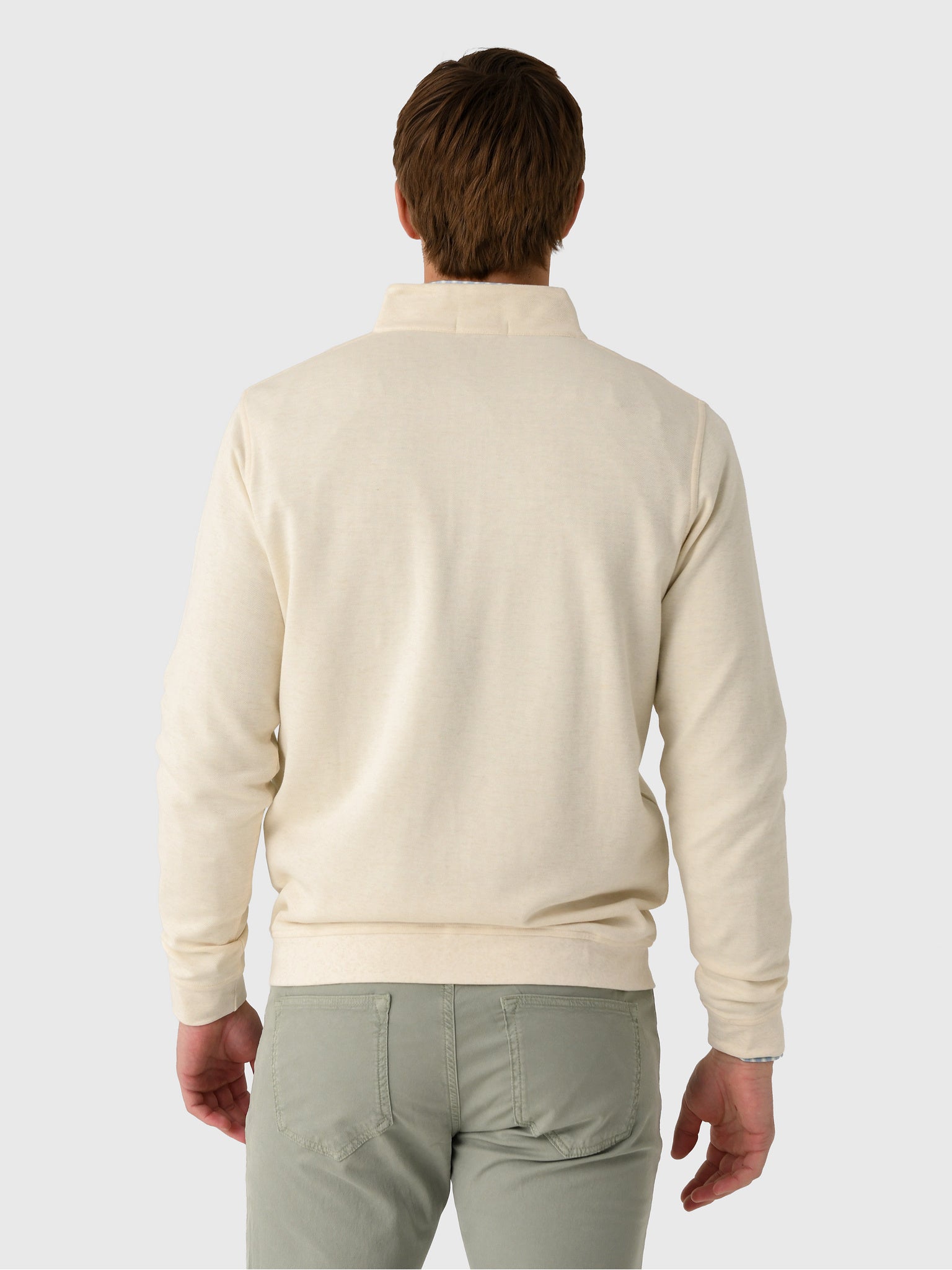 Peter Millar Crown Men's Comfort Quarter-Zip - Saint Bernard