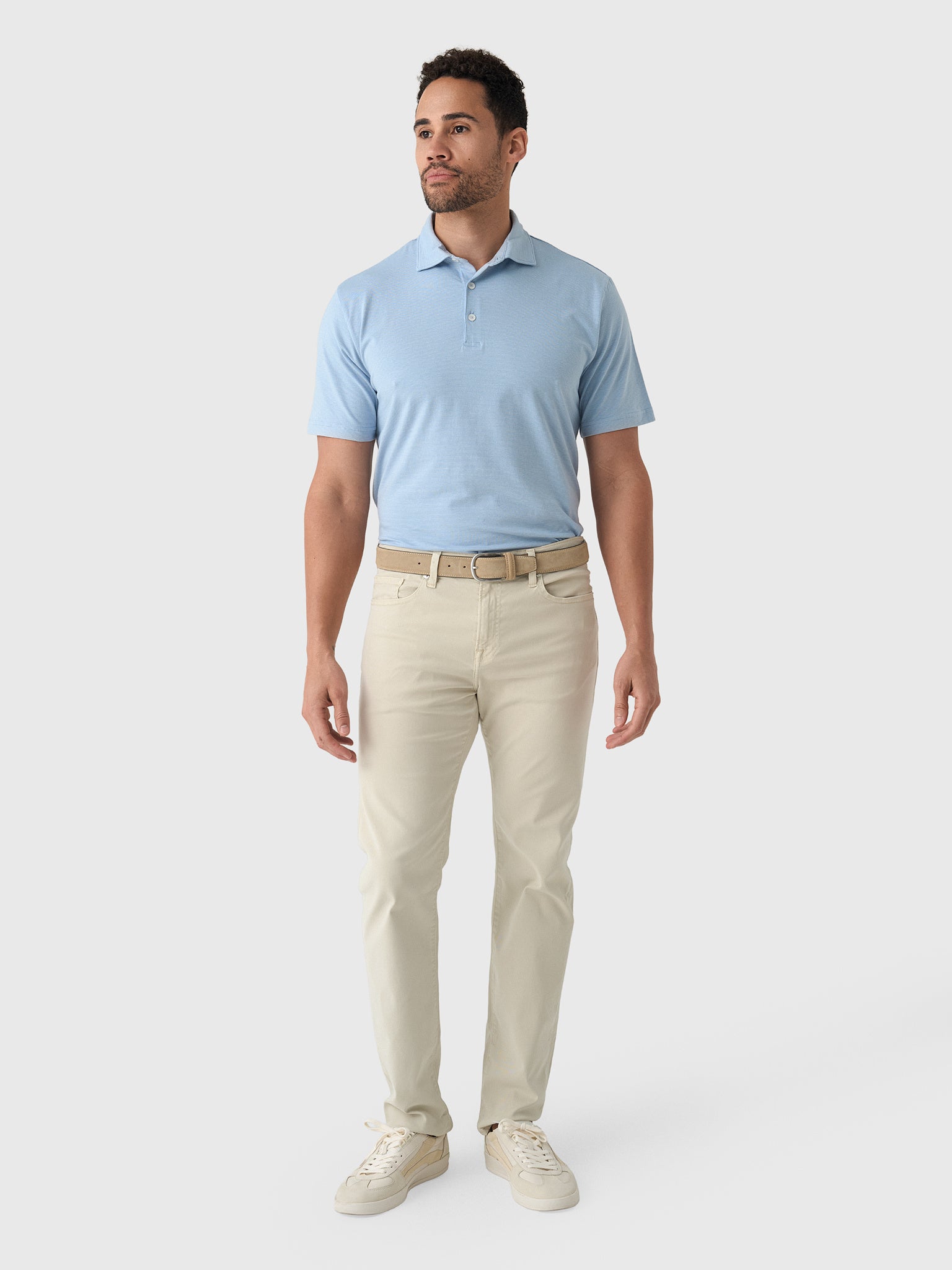 Peter Millar Crown Men's Ryles Flex Cotton Polo - Saint Bernard