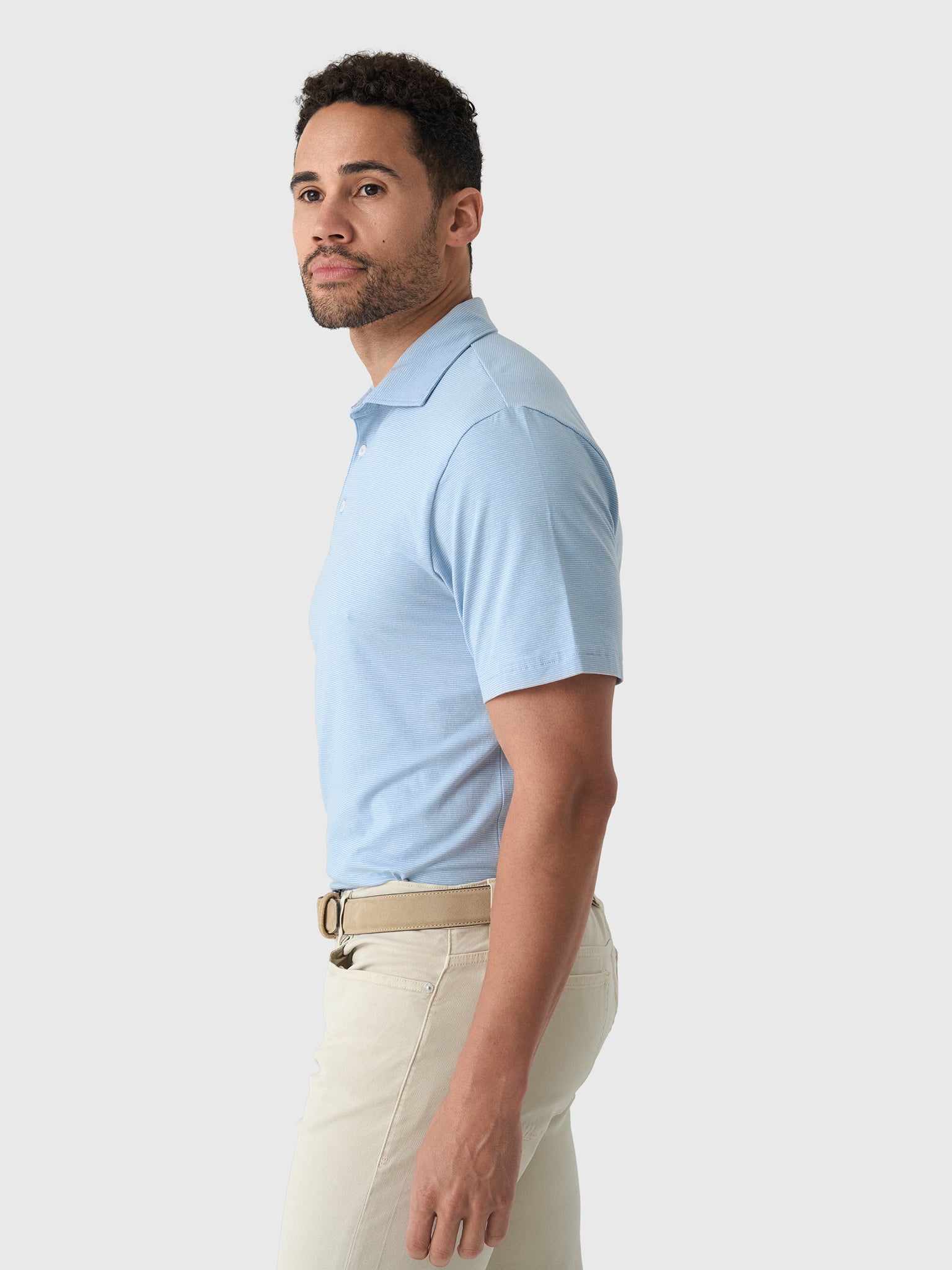 Peter Millar Crown Men's Ryles Flex Cotton Polo - Saint Bernard