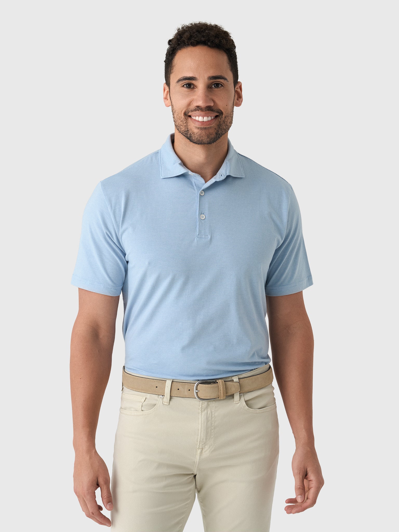 Peter Millar Crown Men's Ryles Flex Cotton Polo - Saint Bernard