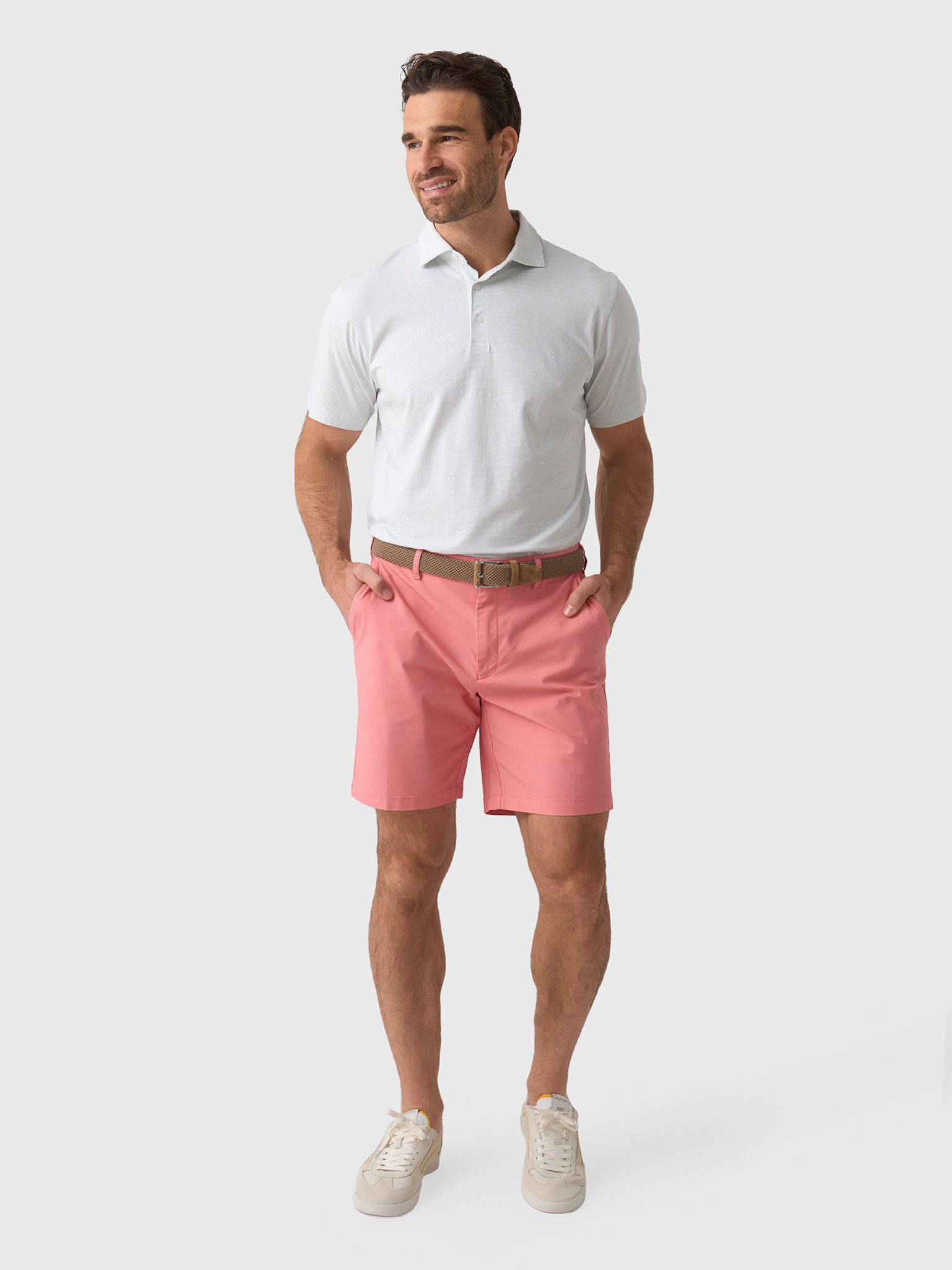 Peter Millar Crown Men's Ryles Flex Cotton Polo - Saint Bernard