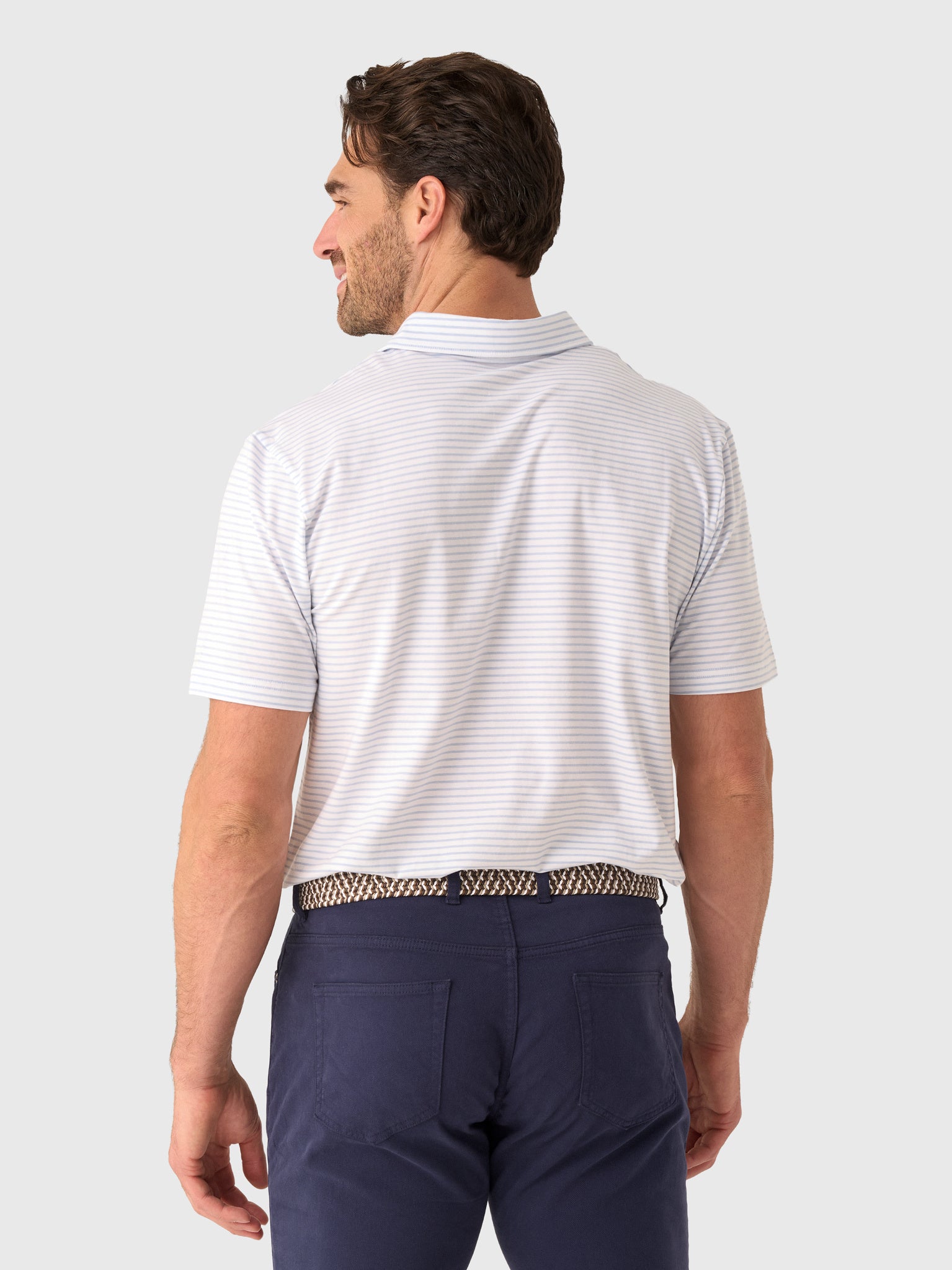 Peter Millar Crown Men's Gilman Flex Cotton Polo - Saint Bernard