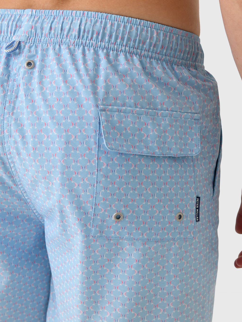 Peter Millar Crown Men's Wind In Your Sails Swim Trunk - Saint Bernard