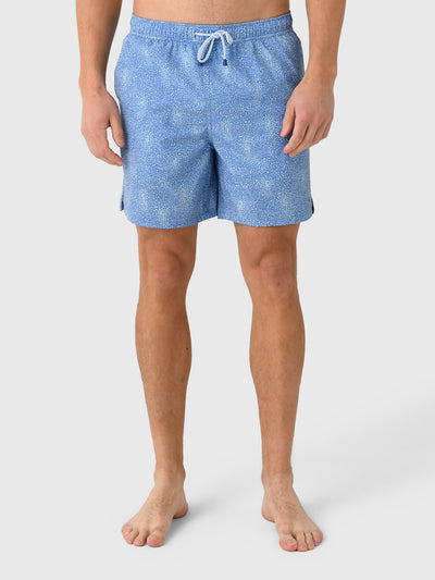 Peter Millar Crown Men's Sea Glass Seahorses Swim Trunk - Saint Bernard