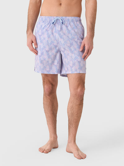 Peter Millar Crown Men's Sunset Palms Swim Trunk - Saint Bernard