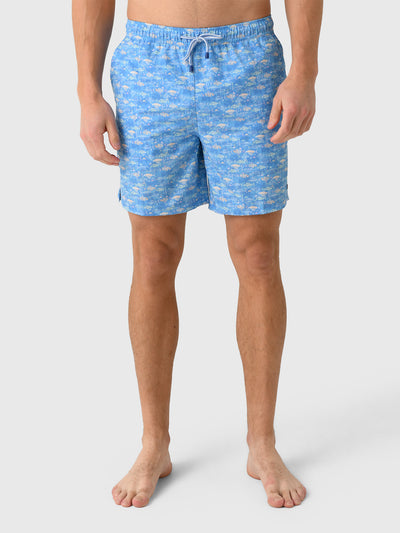 Peter Millar Crown Men's Sunfish Swim Trunk - Saint Bernard
