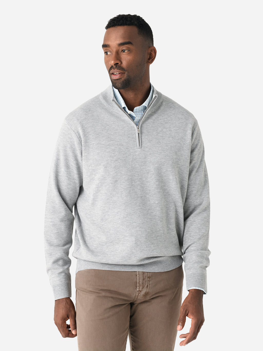 Peter Millar Crown Men's Coolspun Lite Cotton Quarter-Zip Sweater