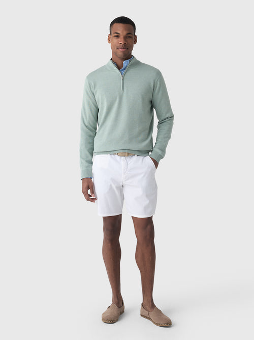 Peter Millar Crown Men's Coolspun Lite Cotton Quarter-Zip Sweater