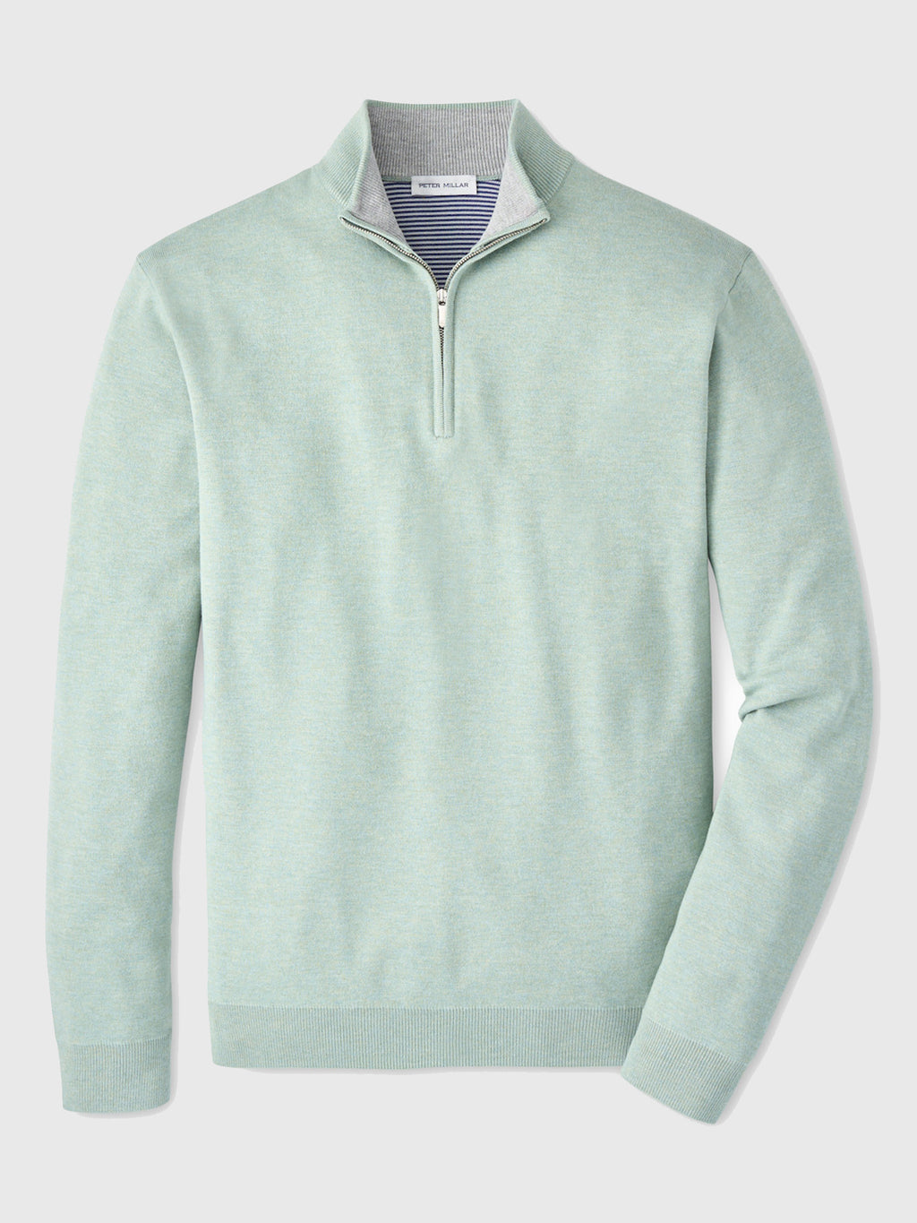 Peter Millar Crown Men's Coolspun Lite Cotton Quarter-Zip Sweater - Saint Bernard
