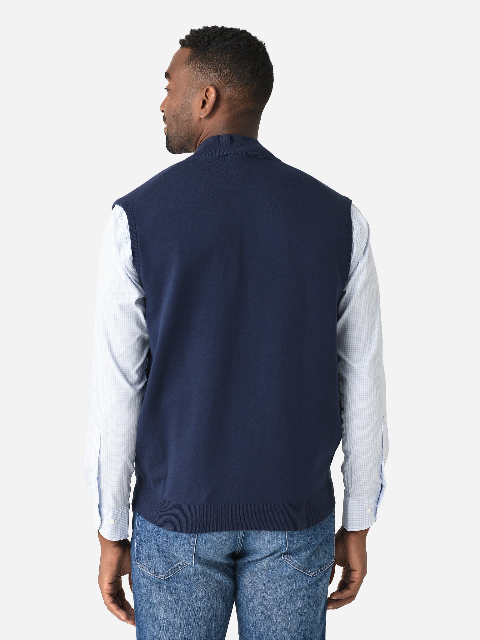 Peter Millar Crown Men's Coolspun Lite Full Zip Sweater Vest