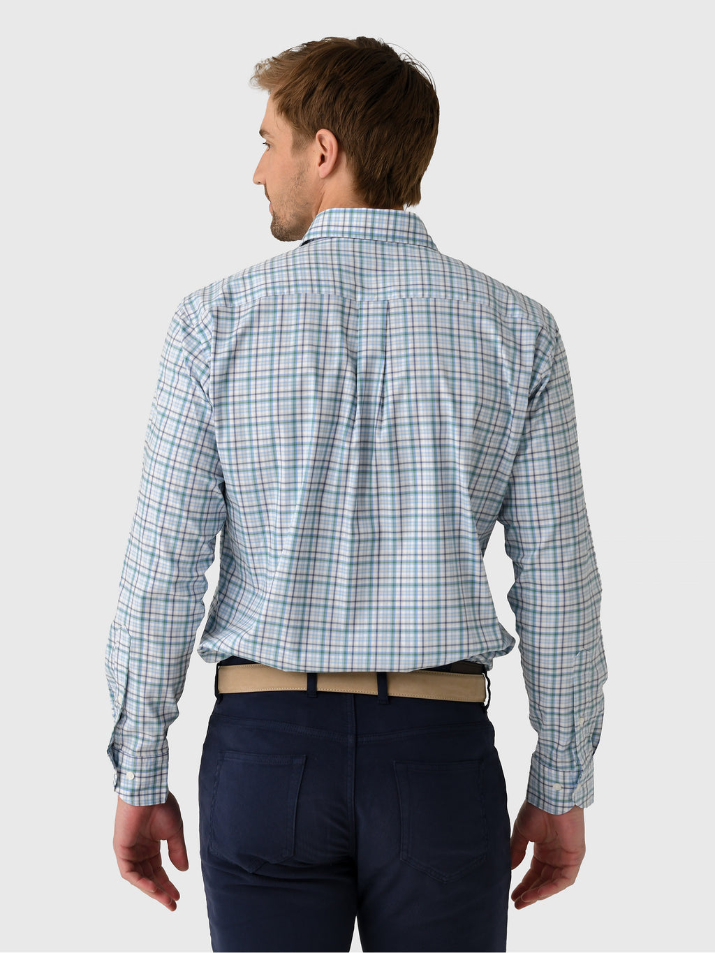 Peter Millar Crown Men's Simon Crown Lite Cotton-Stretch Sport Shirt - Saint Bernard