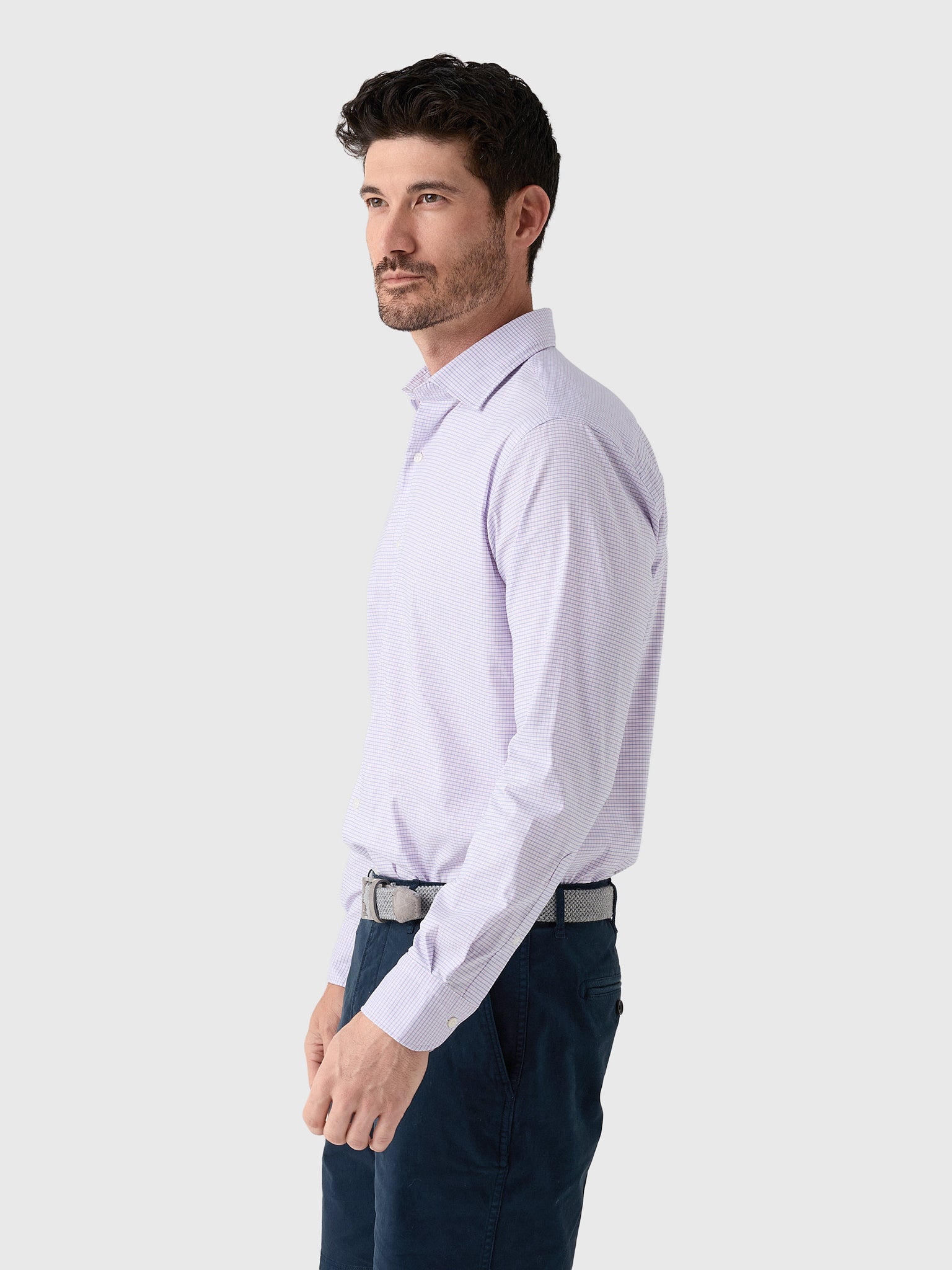 Peter Millar Crown Men's Conway Crown Lite Cotton-Stretch Sport Shirt - Saint Bernard