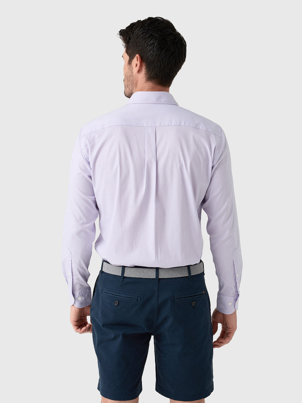 Peter Millar Crown Men's Conway Crown Lite Cotton-Stretch Sport Shirt - Saint Bernard