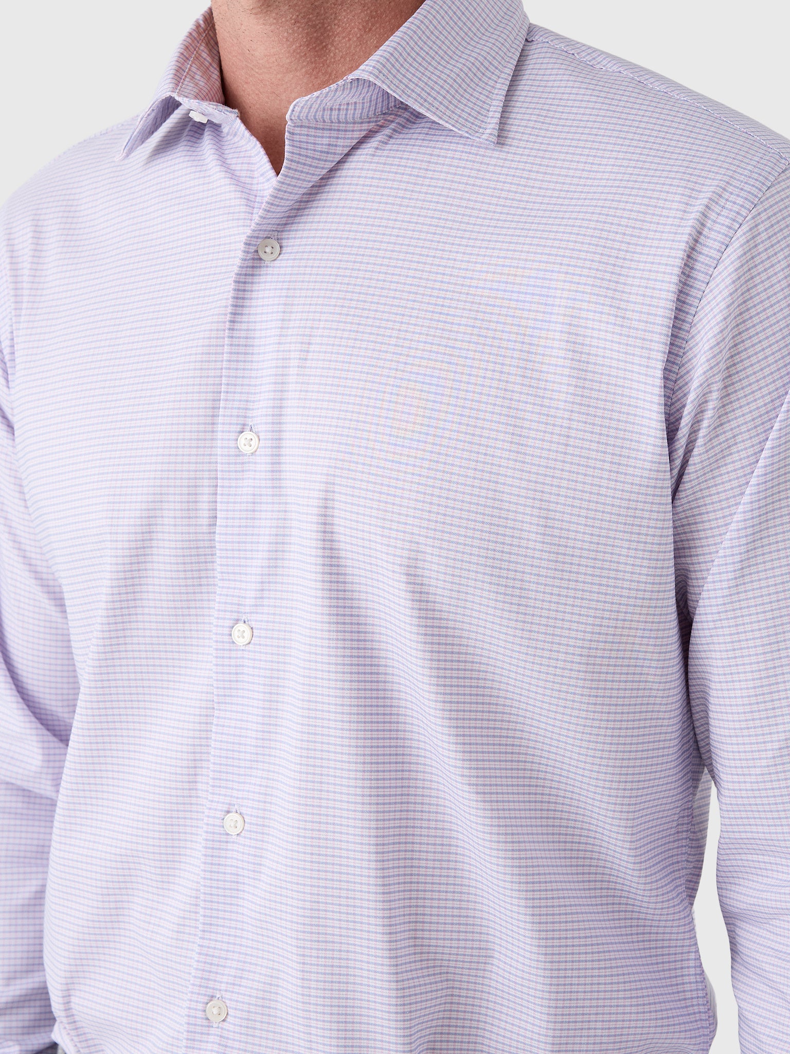 Peter Millar Crown Men's Conway Crown Lite Cotton-Stretch Sport Shirt - Saint Bernard