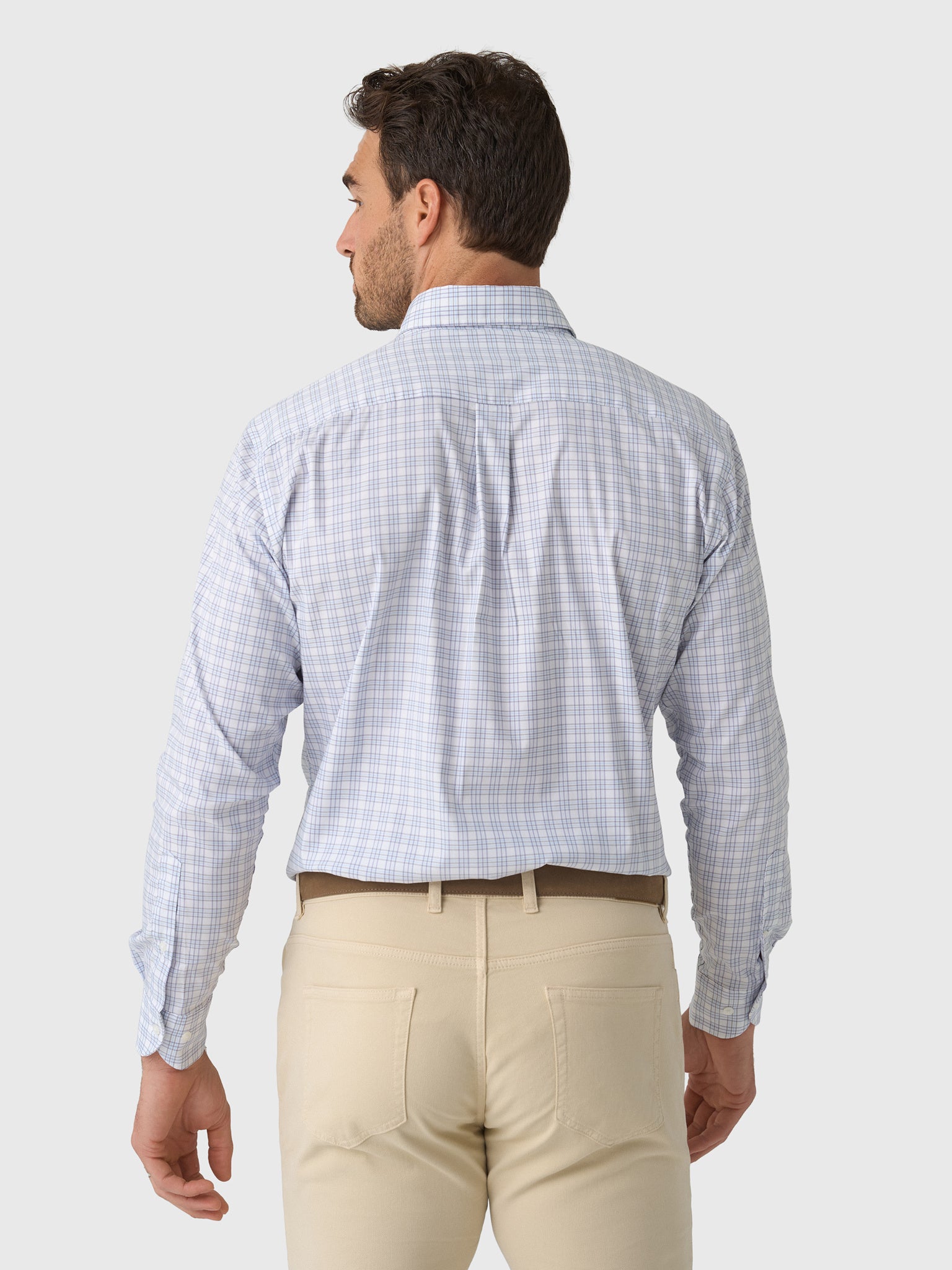Peter Millar Crown Men's Douglas Crown Lite Cotton-Stretch Sport Shirt - Saint Bernard