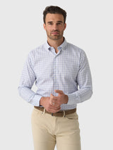 Peter Millar Crown Men's Douglas Crown Lite Cotton-Stretch Sport Shirt - Saint Bernard
