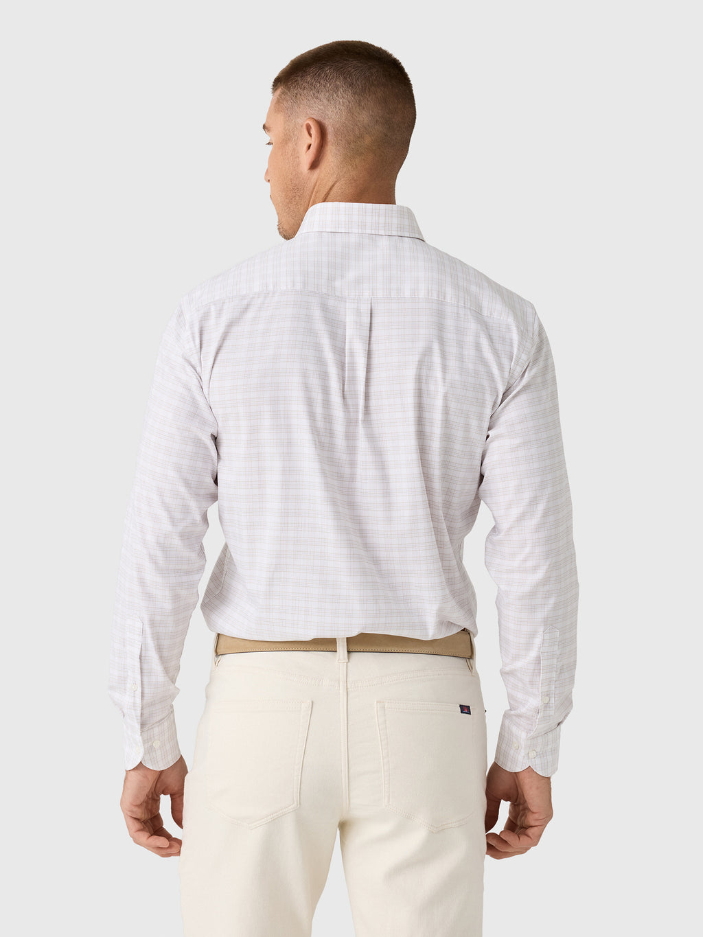 Peter Millar Crown Men's Douglas Crown Lite Cotton-Stretch Sport Shirt - Saint Bernard