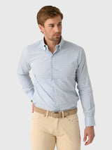 Peter Millar Crown Men's Felix Crown Lite Cotton-Stretch Sport Shirt - Saint Bernard