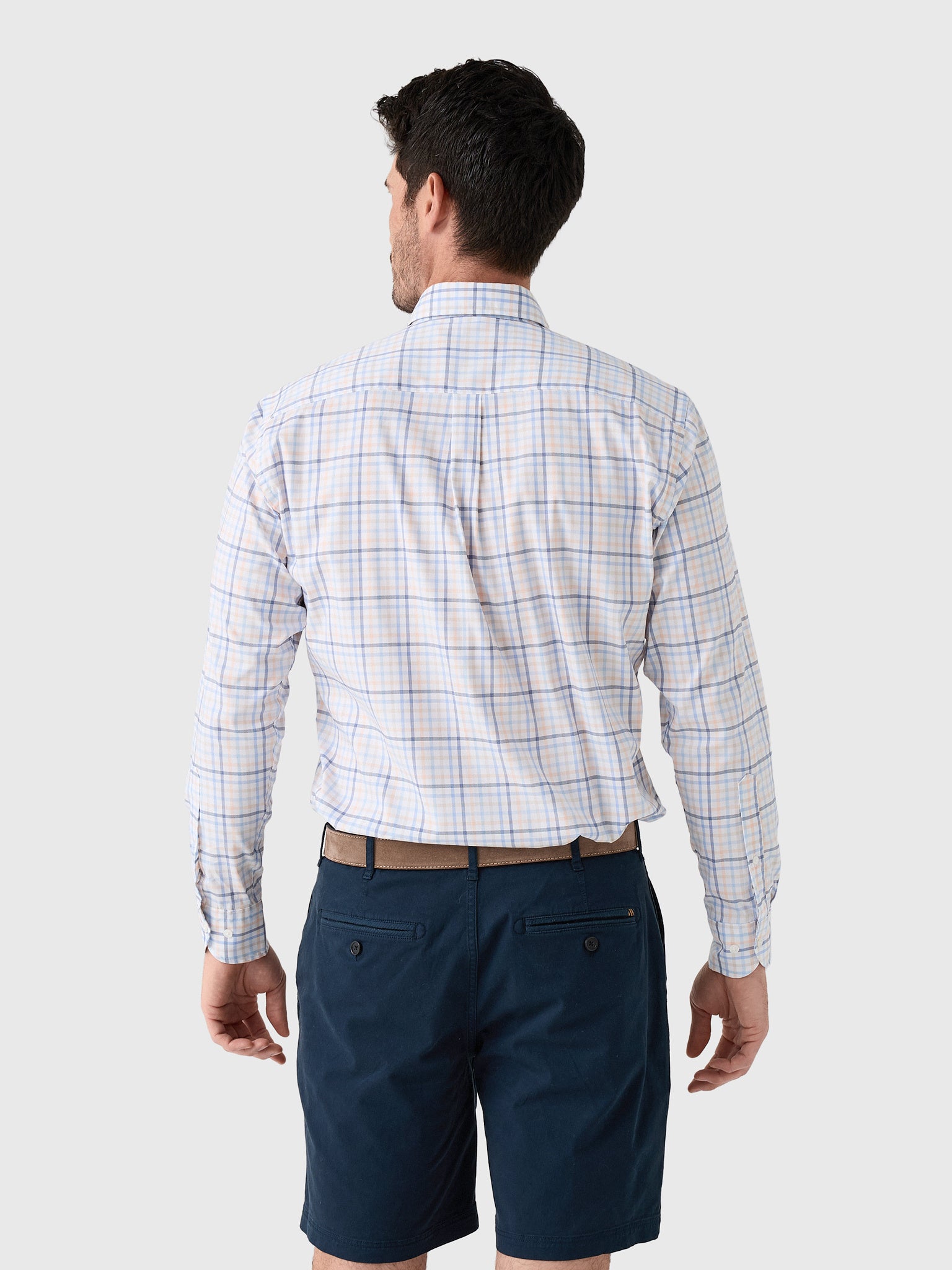 Peter Millar Crown Men's Warren Crown Lite Cotton-Stretch Sport Shirt - Saint Bernard