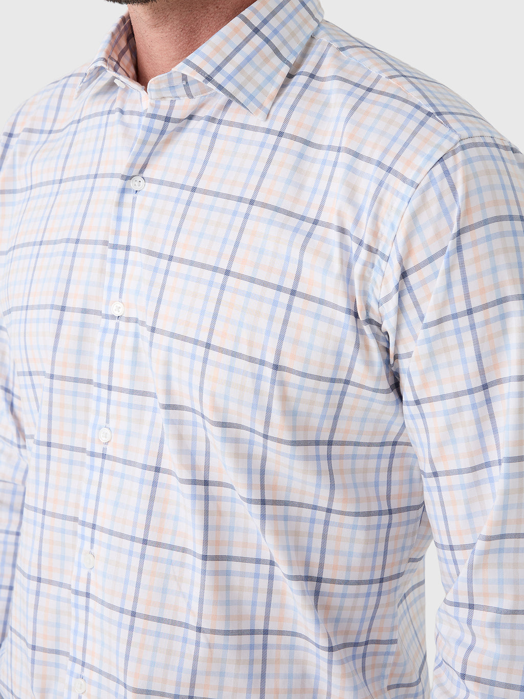 Peter Millar Crown Men's Warren Crown Lite Cotton-Stretch Sport Shirt - Saint Bernard