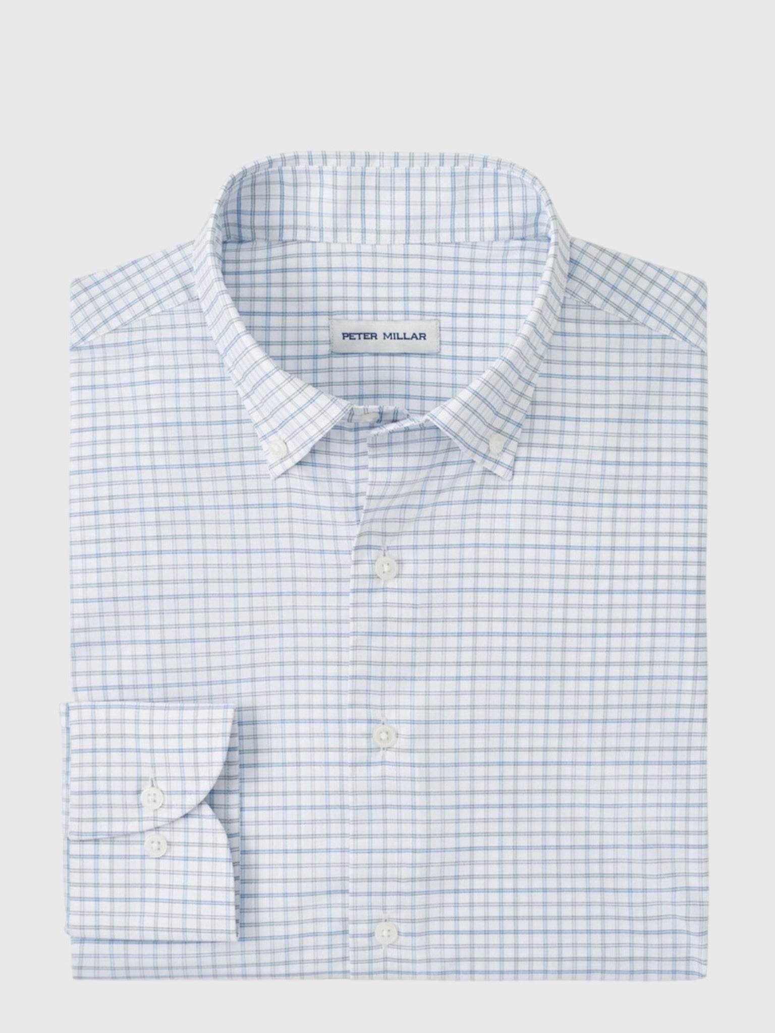 Peter Millar Crown Men's Rommel Performance Twill Sport Shirt - Saint Bernard