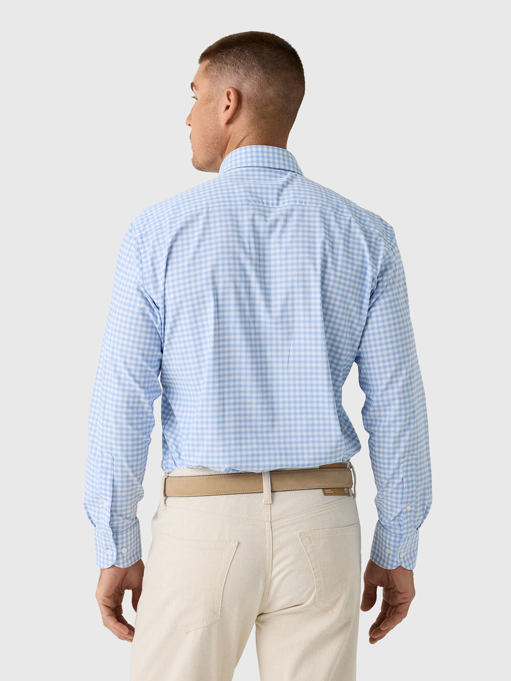 Peter Millar Crown Men's Lewis Performance Twill Sport Shirt - Saint Bernard