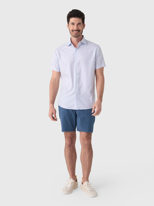 Peter Millar Crown Men's Cecil Performance Poplin Sport Shirt