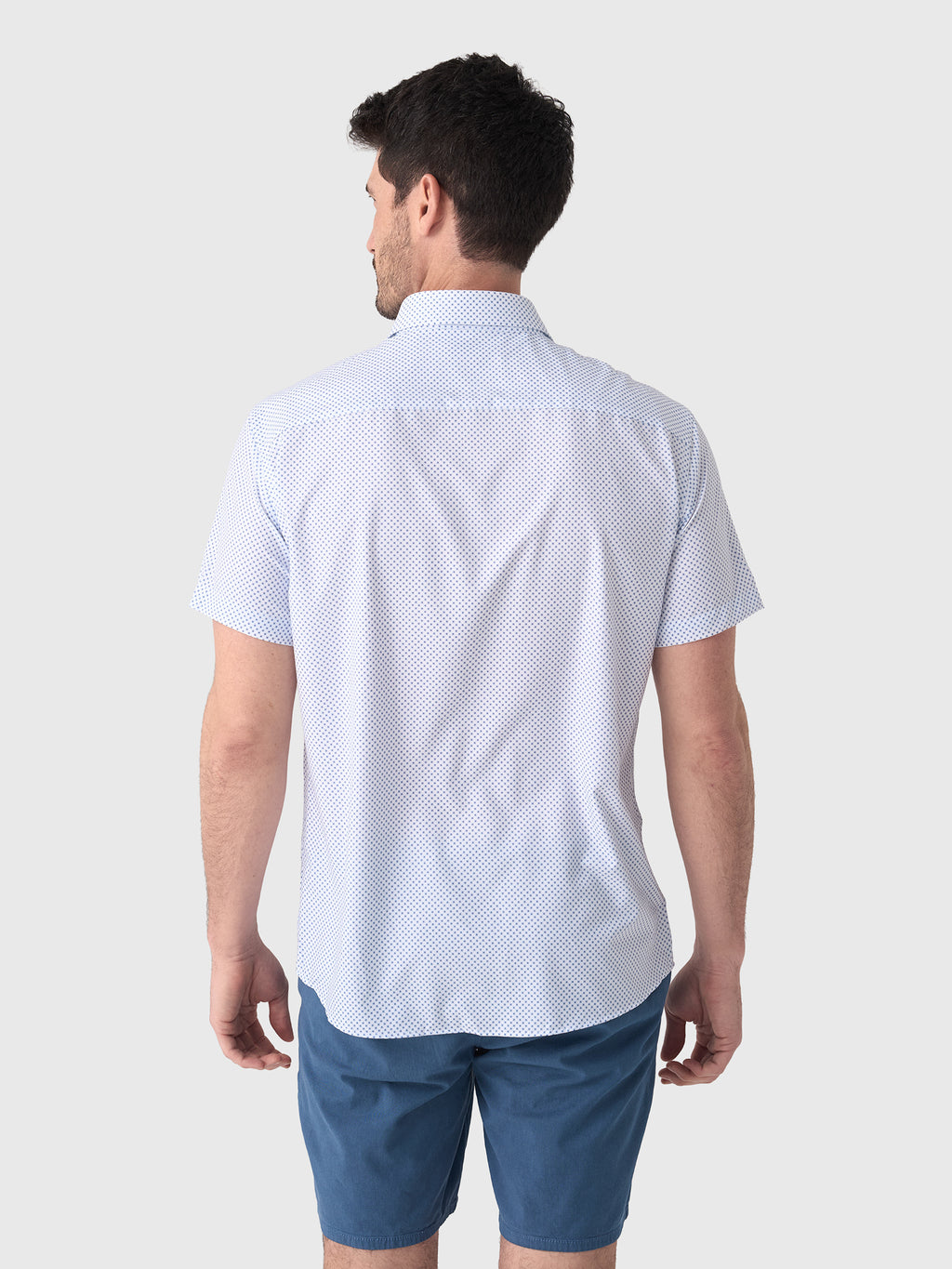 Peter Millar Crown Men's Cecil Performance Poplin Sport Shirt - Saint Bernard