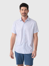 Peter Millar Crown Men's Cecil Performance Poplin Sport Shirt - Saint Bernard