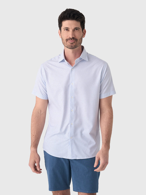 Peter Millar Crown Men's Cecil Performance Poplin Sport Shirt