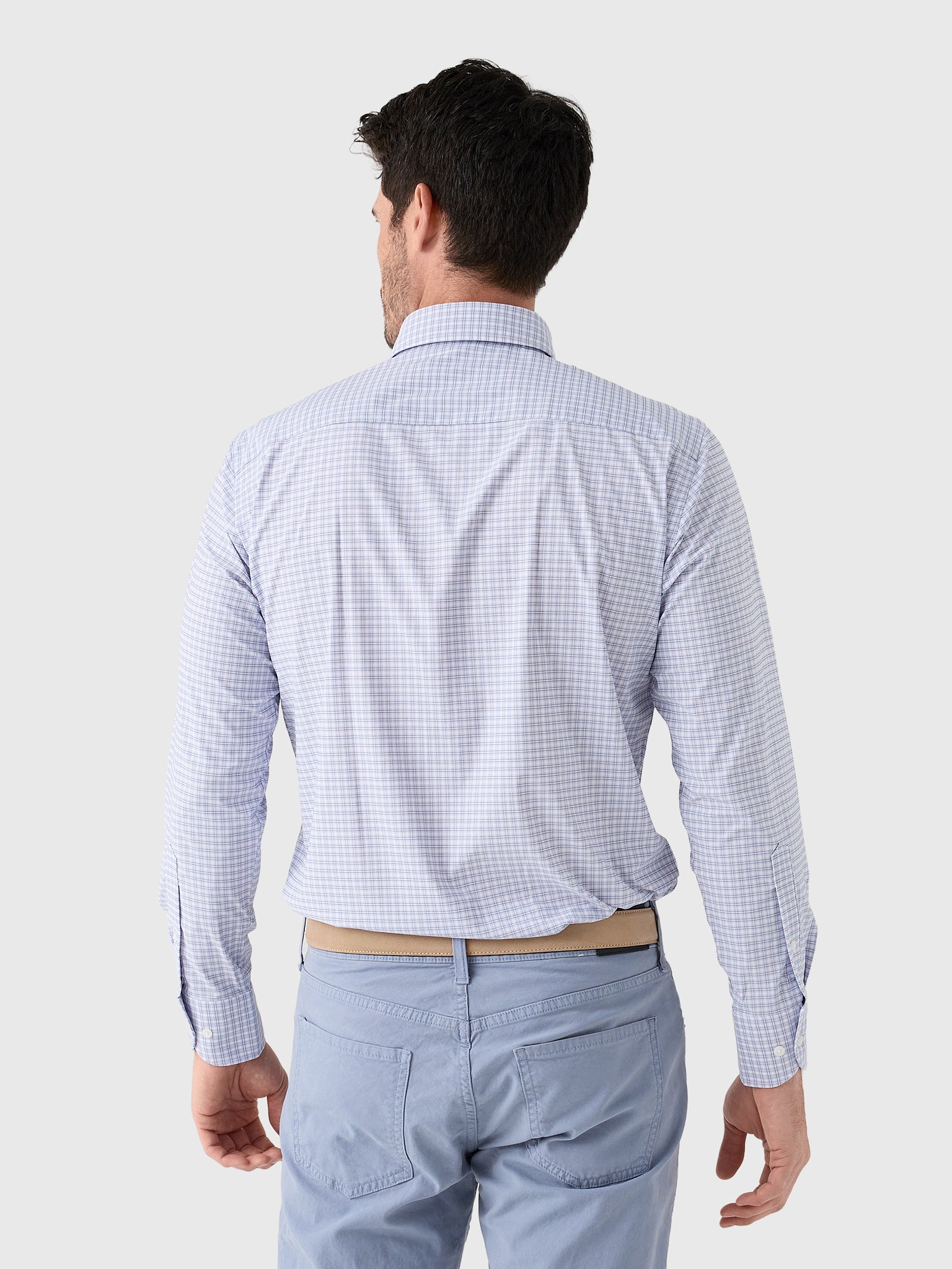 Peter Millar Crown Men's Phillip Performance Twill Sport Shirt - Saint Bernard