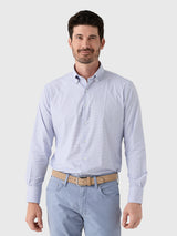 Peter Millar Crown Men's Phillip Performance Twill Sport Shirt - Saint Bernard