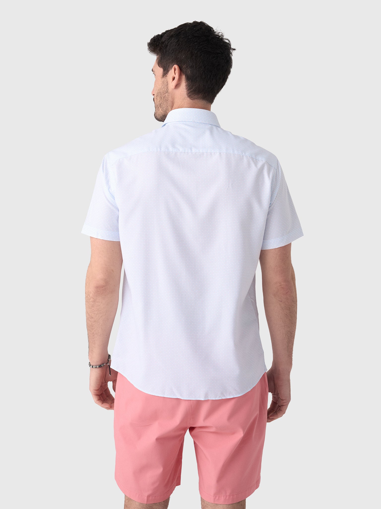 Peter Millar Crown Men's Baldwin Performance Poplin Sport Shirt - Saint Bernard