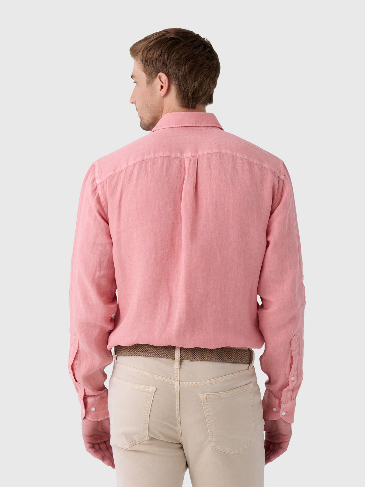 Peter Millar Crown Men's Shoreside Linen Sport Shirt - Saint Bernard