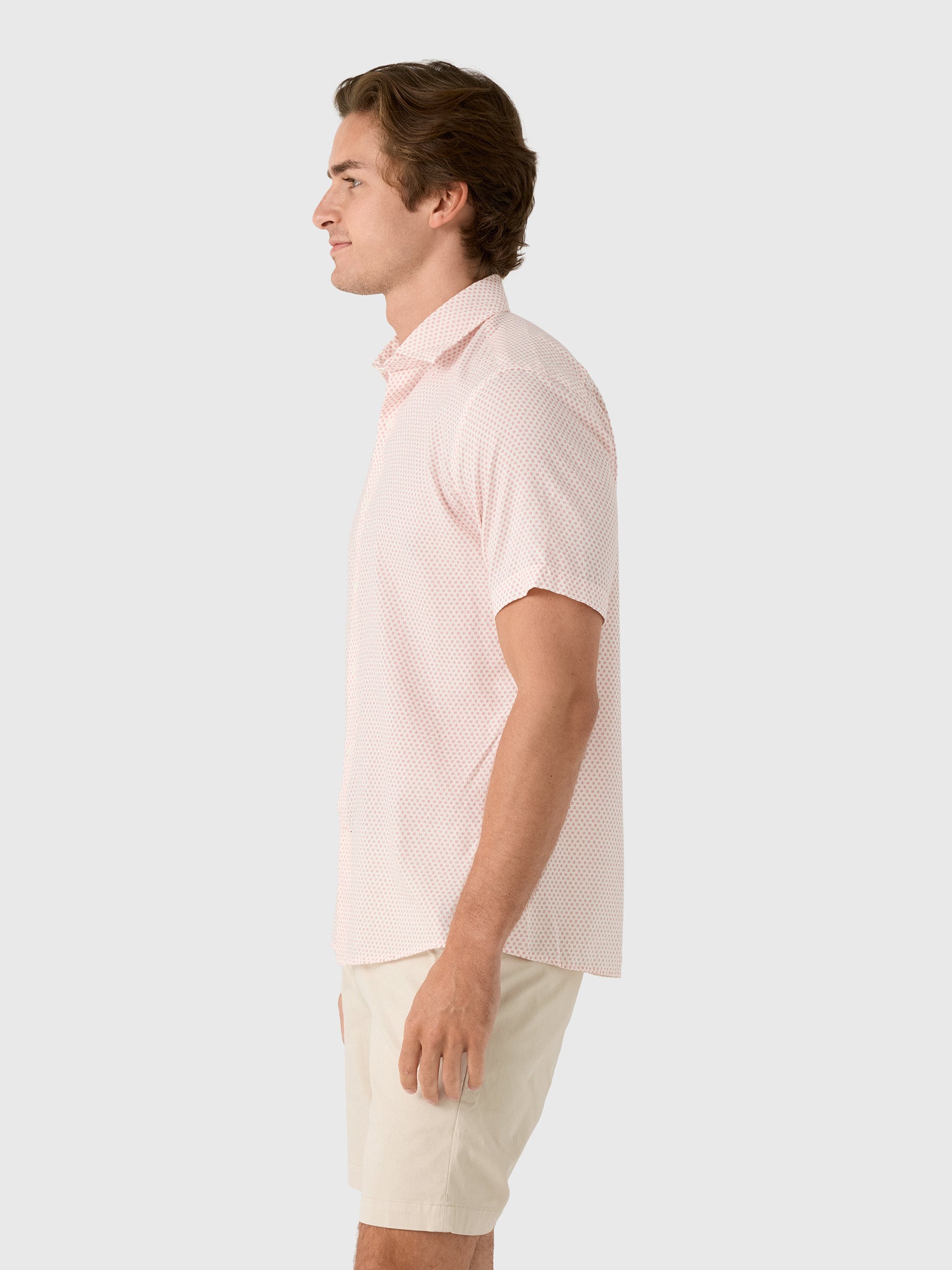 Peter Millar Crown Men's Tamarama Cotton Lyocell Sport Shirt - Saint Bernard